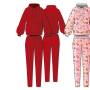 Patron sweat-shirt / pantalon de jogging femme pdf Loungewear Chloe PrimaRimma, en allemand/en angla
