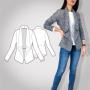 Patron veste femme pdf Viola PrimaRimma, en allemand et anglais