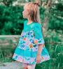 Patron robe / top enfant pdf Aurora Rosalieb & Wildblau, en allemand