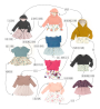 Ebook patron supplément sweat long enfant Girly Schleiferlwerk, taille 110- 158, en allemand