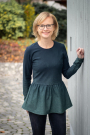 Ebook patron sweat-shirt femme Flouncy Schneiderline, format A4/A0, en allemand