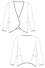 E-book Schnittchen Patterns Dames Cardigan Lola, Duits & Engels