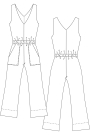 E-Book Schnittchen Patterns Dames Jumpsuit Carla, Duits & Engels