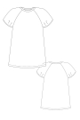 Patron robe / t-shirt femme pdf Laisa Schnittchen Patterns, en allemand & en anglais