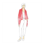 Ebook patron cardigan femme Giselle Schnittmuster Berlin, en allemand