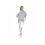 E-book Schnittmuster Berlin Wasserfallshirt Fabia, Duits