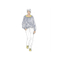 E-book Schnittmuster Berlin Unisex Hoodie David, Duits