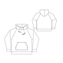 E-book Schnittmuster Berlin Unisex Hoodie David, Duits