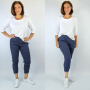 Patron pantalon décontracté femme pdf Laren Sew Simple, en allemand