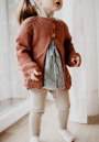 Patron tricot cardigan enfant pdf Edla Kofte Appelbanne Design, en allemand