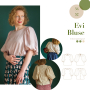 E-book Studio GingerCollage Evi Blouse Dames, Duits