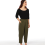 E-Book Studio Schnittreif Frau Gusta - Hose im egg-shape mit Falten am Gummibund, german