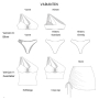 Patron bikini / top femme pdf Xalli Telabeja, en français
