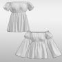 Patron blouse dirndl costume traditionnel femme pdf Carmelina TINAlisa, en allemand