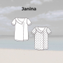 E-book TOSCAminni Schnittmanufaktur Dames Blouse Janina, Duits