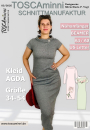 Patron robe femme pdf Agda TOSCAminni Schnittmanufaktur, en allemand