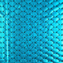 Tissu lamé jersey stretch peau de dragon, turquoise