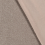 Tissu jersey polyester brillant stretch, beige
