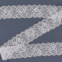 Dentelle élastique blanche