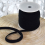 Elastisch Piping ribbon, zwart