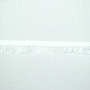 Ruban élastique ruché, blanc