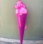 Elastisches Spitzen-Einfassband mit Stickerei pink 12 mm