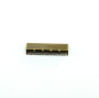 End caps for bag strap 40 mm, geborsteld oud messing