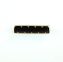End caps for bag strap 40 mm, geborsteld oud messing