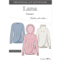 Fadenkäfer Lana hoodie women papieren patroon, Duits
