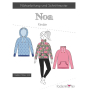 Fadenkäfer Noa raglan hoodie kids paper pattern, en allemand