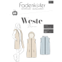 Patron cardigan (sans manches) femme Fadenkäfer, en allemand