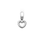 Fashion-Zipper Herz, silber