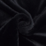 Tissu fausse fourrure Lina, noir