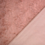 Tissu fausse fourrure Wave, vieux rose