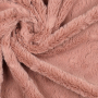 Tissu fausse fourrure Wave, vieux rose