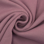 Tissu jersey coton côtelé milleraies, lilas pâle