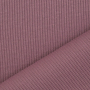 Tissu jersey coton côtelé milleraies, lilas pâle