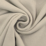 Tissu jersey coton côtelé milleraies, gris clair