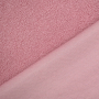 Tissu bouclette maille tricot fin uni, vieux rose