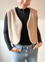 Fine knit Bouclé plain, beige
