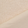 Tissu bouclette fin uni, blanc cassé