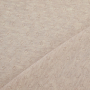 Tissu jersey de coton maille tricot fin Ajour, beige clair chiné
