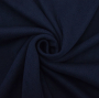 Tissu jersey de coton maille tricot fin Ajour, bleu marine