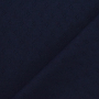 Tissu jersey de coton maille tricot fin Ajour, bleu marine