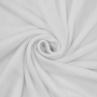 Tissu jersey de coton maille tricot fin Ajour, blanc