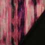 Tissu jersey maille tricot fin Color Stripes, rose fuchsia