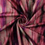 Tissu jersey maille tricot fin Color Stripes, rose fuchsia