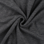 Tissu jersey maille tricot fin Miley, gris foncé chiné