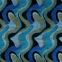 Feinstrickjersey Retro Waves, petrol