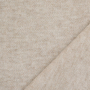 Fijngebreide stof doubleface Lia gemêleerd, licht beige